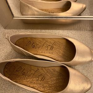 Rosegold flats